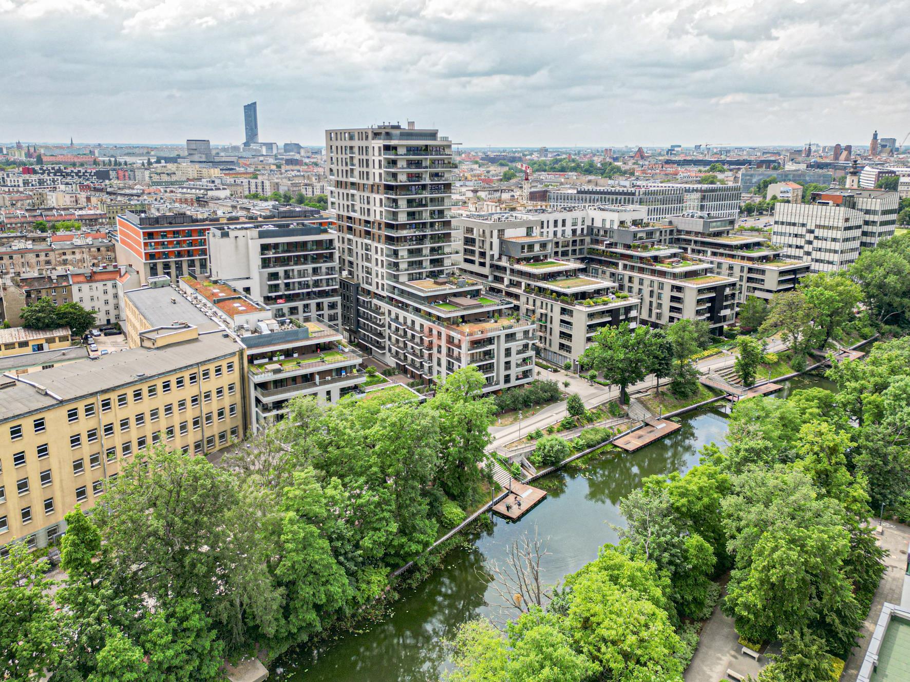 Piękna kawalerka, przy rzece, centrum, River Angel