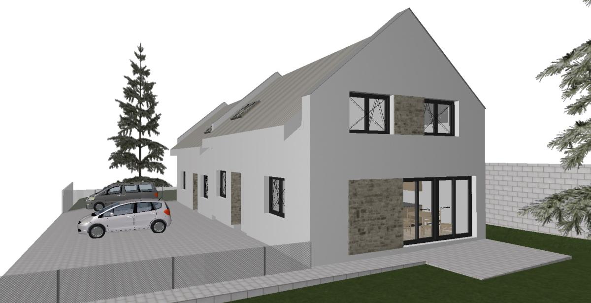 Stavebný pozemok so stavebným povolením a projektom na dvojdom