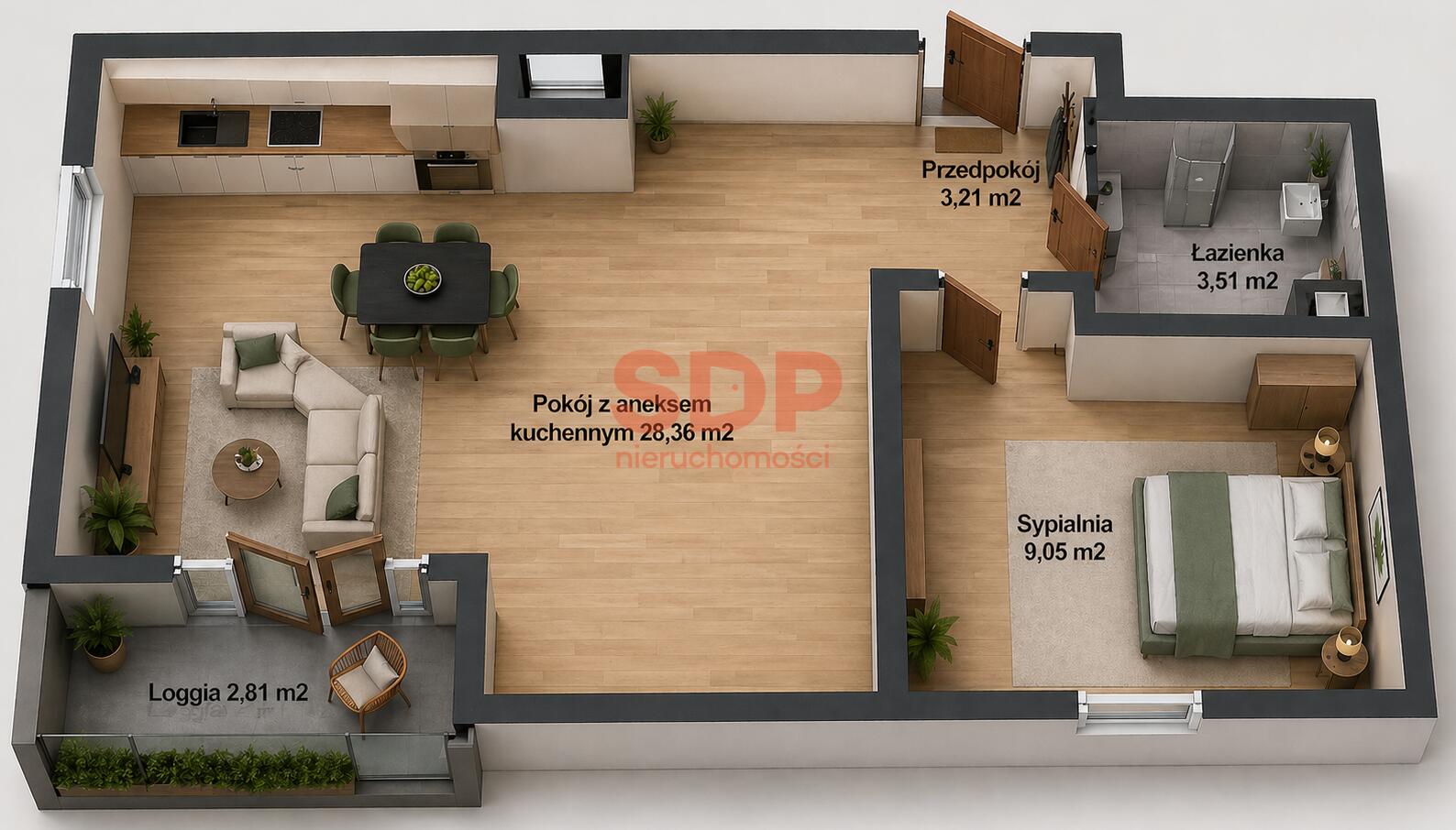 Sky Tower w sąsiedzctwie – nowe 3 pok. mieszkanie w centrum Wrocławia