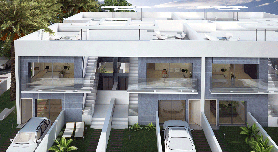 Ático 76 m2 , 2 dormitorios con Solarium en Gran Alacant, Santa Pola