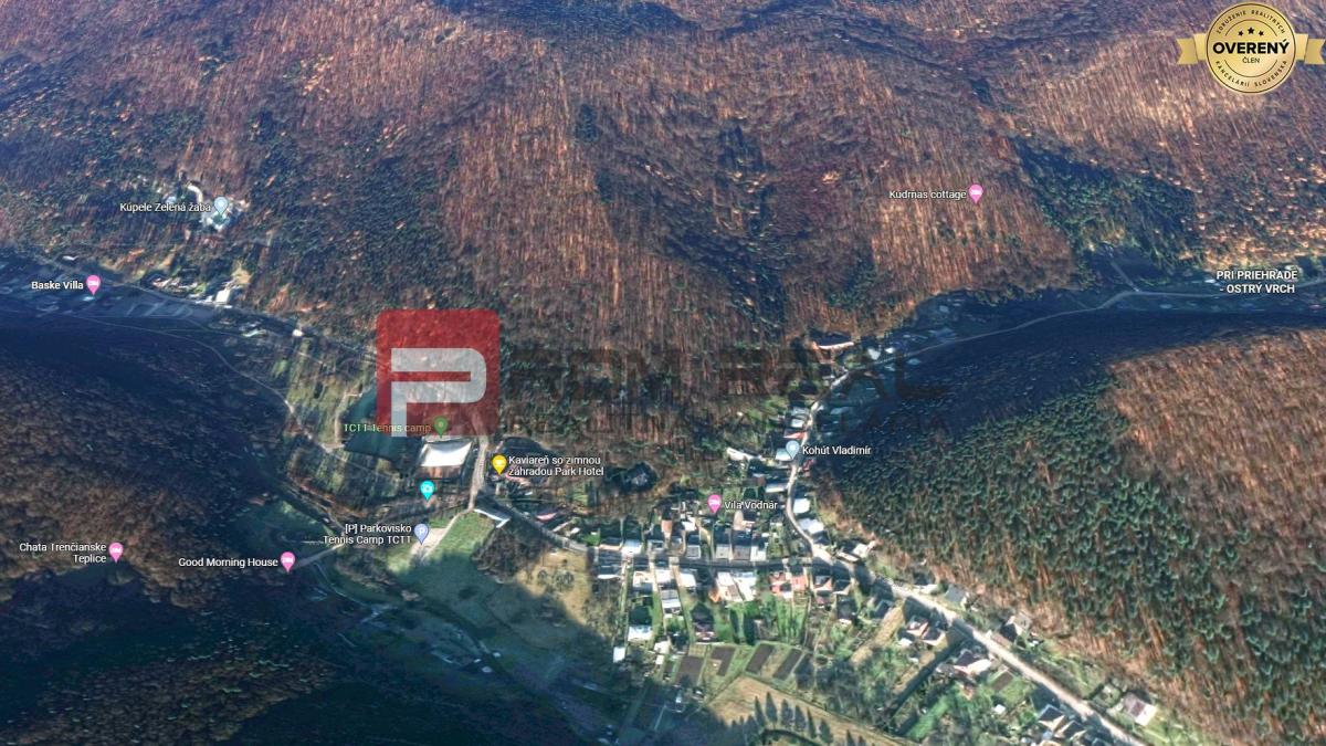 Na predaj veľký investičný pozemok 4229 m2 v Trenčianskych Tepliciach