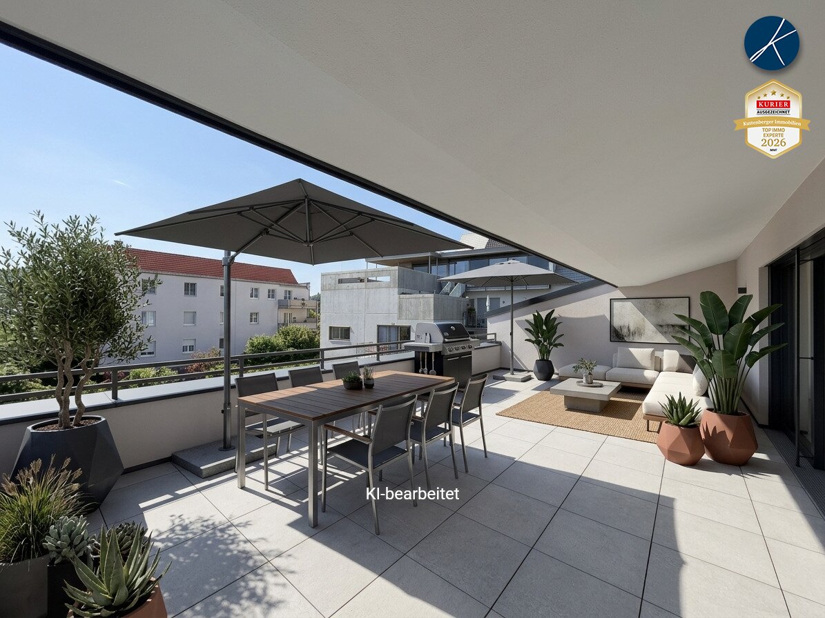 Großzügiger Dachgeschoßtraum mit 58m² Terrasse (Top 10) - Erstbezug!