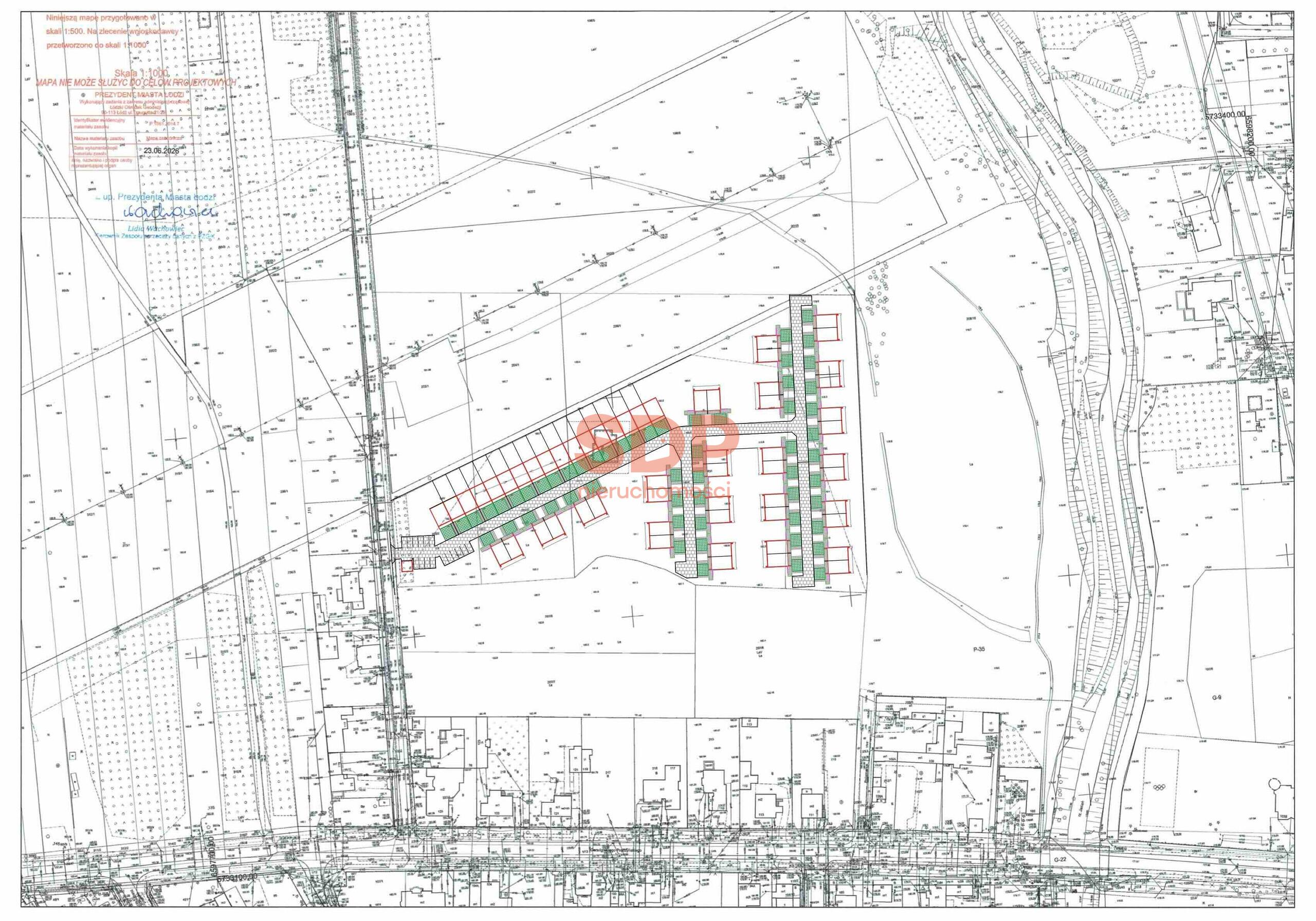 Grunt inwestycyjny 18 821 m² | 4 działki | Łódź ul. Denna | WZiZT w trakcie