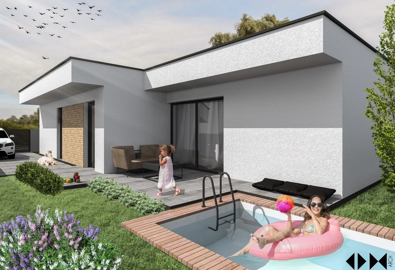 Exkluzívne PNORF – 4x novostavba 4i RD s terasou, pozemok 255 m2, tep. čerpadlo, IBV Sever - Madunice