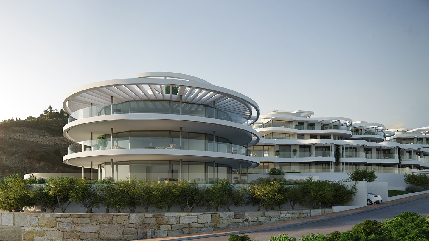 Vivienda circular alto standing 3 dormitorios con terraza y jardin – Ref. ID-V1-701WMA