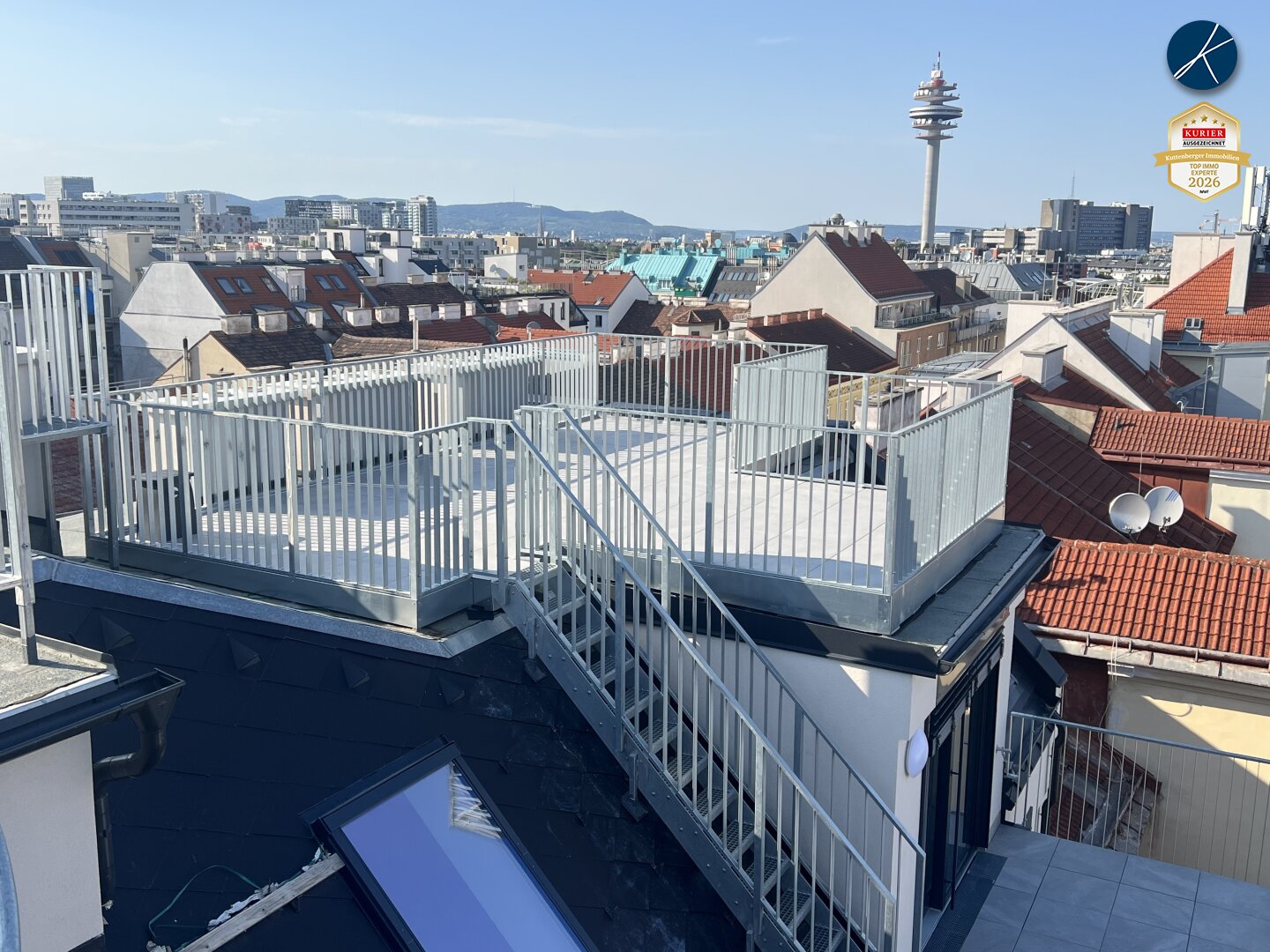 *Superprojekt: ''Über den Baumwipfeln" *TOP 53* 4,5 Zimmer mit SUPER-PANORAMA-DACHTERRASSE + 360° WIEN-BLICK + EXTRA BALKON